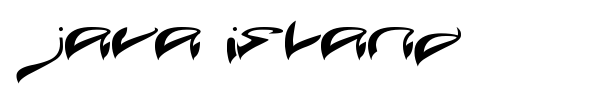 Java Island font preview